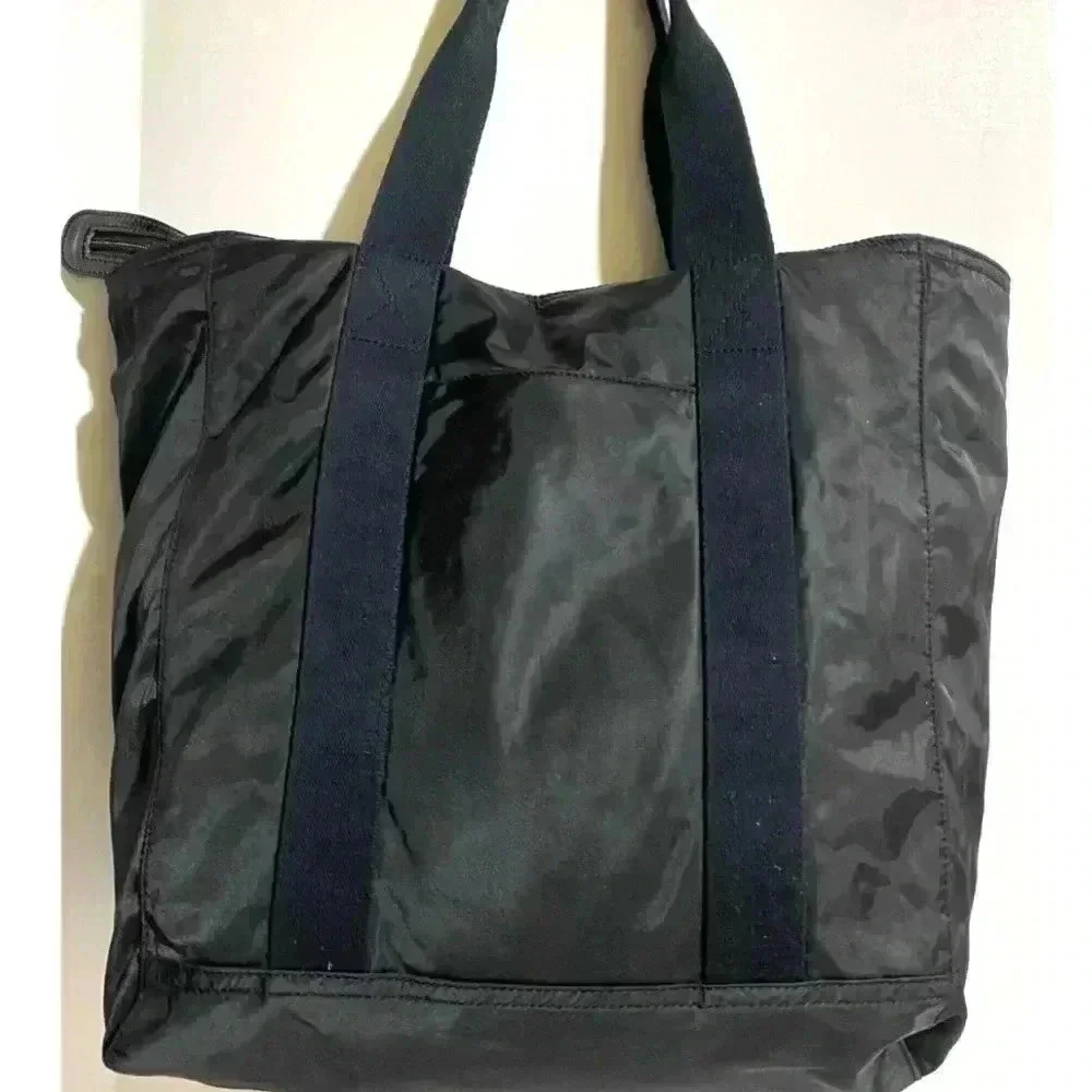 Michael kors black nylon hobo handbag